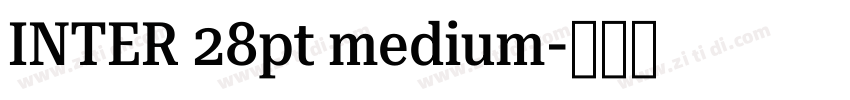 INTER 28pt medium字体转换